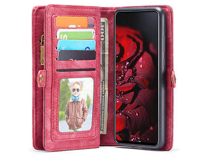 CaseMe 2-in-1 Synthetic Leather Wallet Case for Samsung Galaxy A71 5G - Pink/Blush