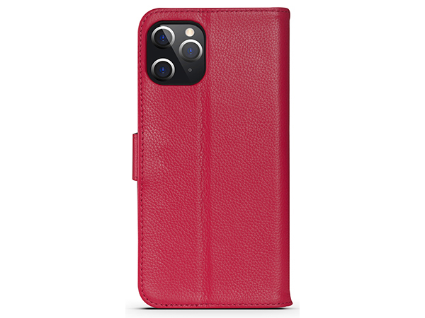 Premium Leather Wallet Case for Apple iPhone 12 Pro Max - Pink Leather Wallet Case