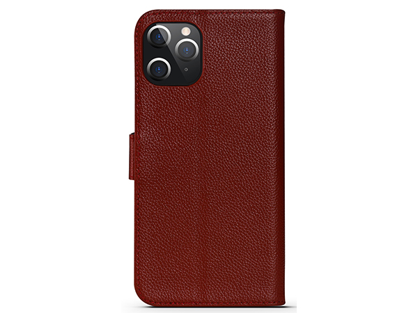Premium Leather Wallet Case for Apple iPhone 12 Pro - Rosewood Leather Wallet Case