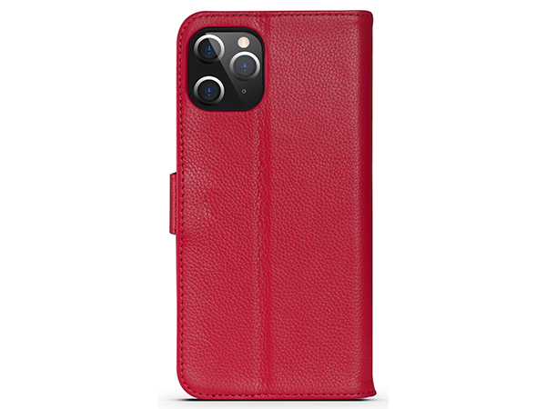 Premium Leather Wallet Case for Apple iPhone 12 Pro - Pink Leather Wallet Case