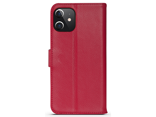Premium Leather Wallet Case for Apple iPhone 12 - Pink