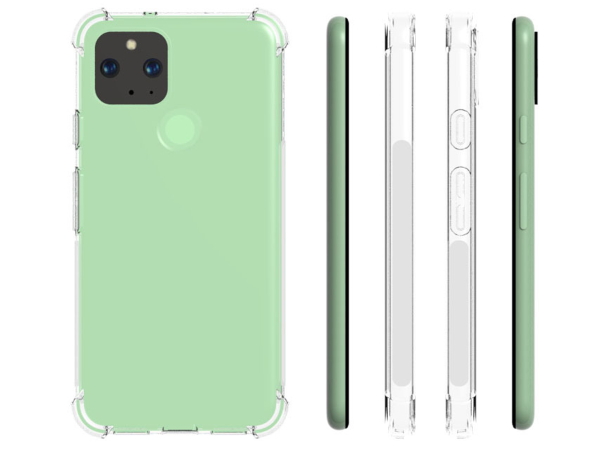 Gel Case with Bumper Edges for Google Pixel 5 - Clear Soft Cover