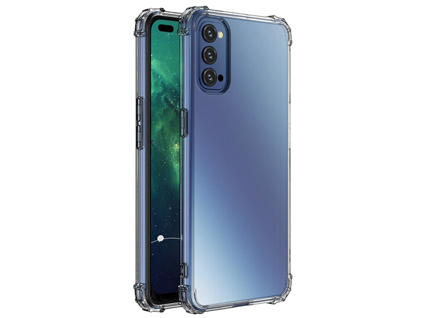 Gel Case with Bumper Edges for OPPO Reno4 5G - Clear Soft Cover