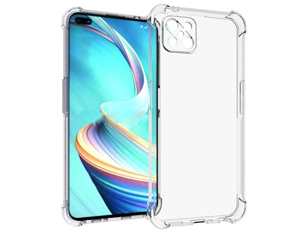 Gel Case with Bumper Edges for OPPO Reno4 Z 5G - Clear Soft Cover