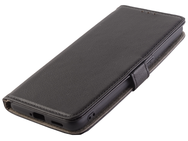 Synthetic Leather Wallet Case with Stand for OPPO Reno4 5G - Black