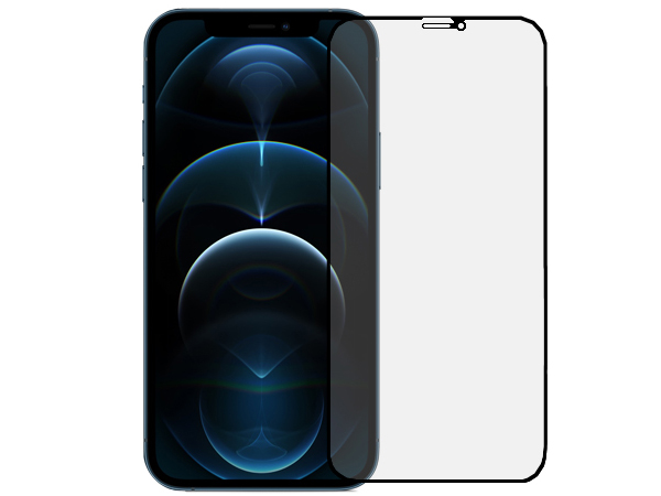 Anti Glare Tempered Glass Screen Protector for the Apple iPhone 12 Pro - Black Screen Protector