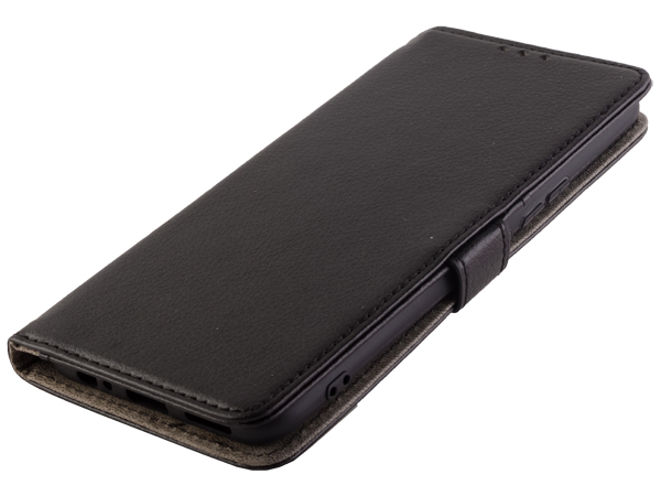 Synthetic Leather Wallet Case with Stand for vivo Y70 - Black