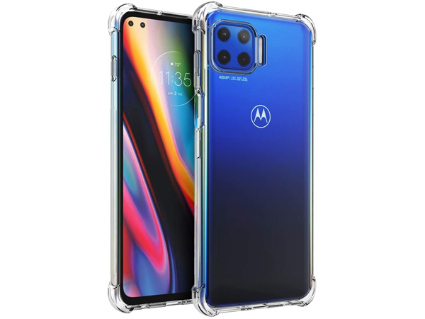 Gel Case with Bumper Edges for Motorola Moto G 5G Plus - Clear Soft Cover