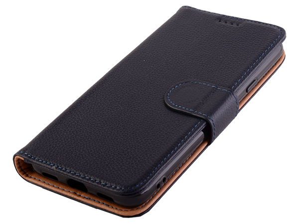 Premium Leather Wallet Case for Google Pixel 5 - Midnight Blue
