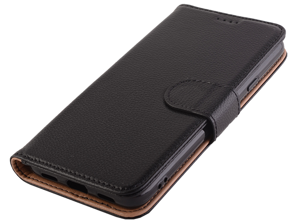 Premium Leather Wallet Case for Google Pixel 5 - Black