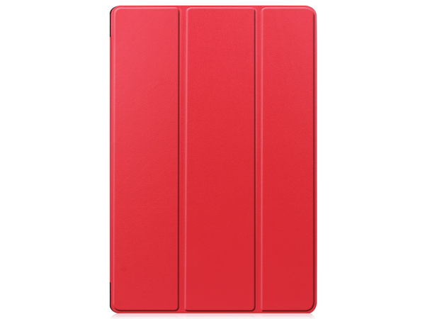 Slim Synthetic Leather Flip Case with Stand for Samsung Galaxy Tab S7 - Red