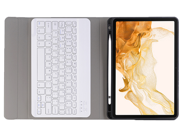 Keyboard and Case for Samsung Galaxy Tab S7 - Rose Gold