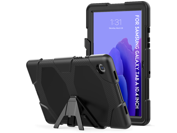 Rugged Case for Samsung Galaxy Tab A7 10.4 inches - Black Impact Case