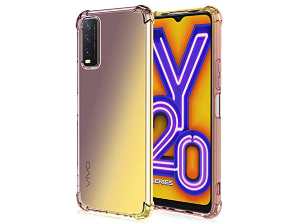 Gel Case with Bumper Edges for Vivo Y20s - Clear Soft Cover