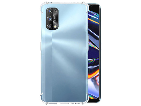 Gel Case with Bumper Edges for OPPO Realme 7 Pro - Clear Soft Cover