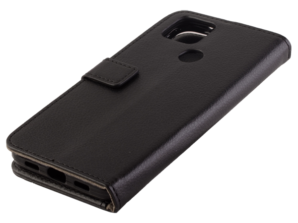 Synthetic Leather Wallet Case with Stand for Google Pixel 4a 5G - Black Leather Wallet Case