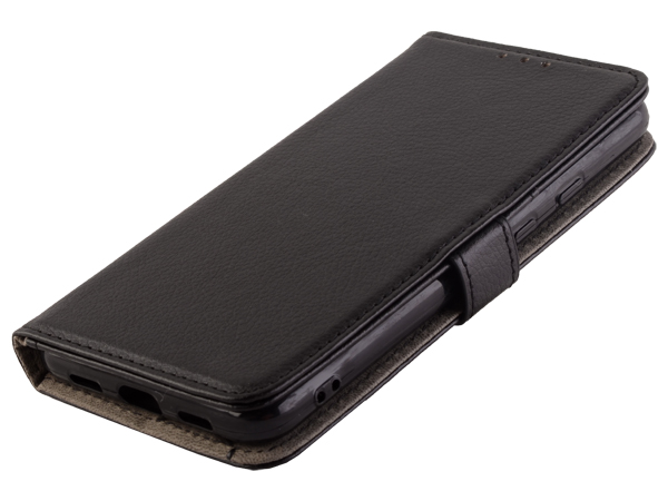Synthetic Leather Wallet Case with Stand for Google Pixel 4a 5G - Black
