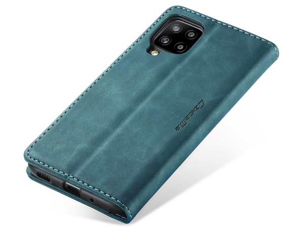 CaseMe Slim Synthetic Leather Wallet Case with Stand for Samsung Galaxy A42 5G - Teal