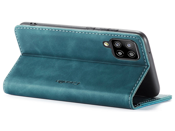 CaseMe Slim Synthetic Leather Wallet Case with Stand for Samsung Galaxy A42 5G - Teal
