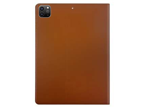 Premium Genuine Leather Slim Portfolio Case with Stand for iPad Pro 11 2nd Gen (2020) - Brown