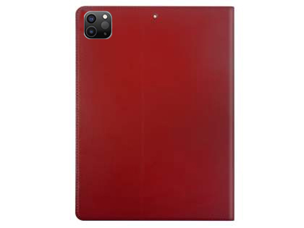 Premium Genuine Leather Slim Portfolio Case with Stand for iPad Pro 11 2nd Gen (2020) - Red
