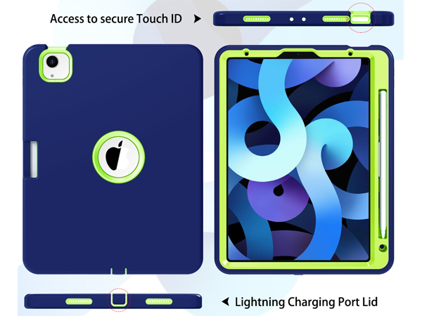Impact Case for iPad Pro 11 (2018) - Navy/Lime