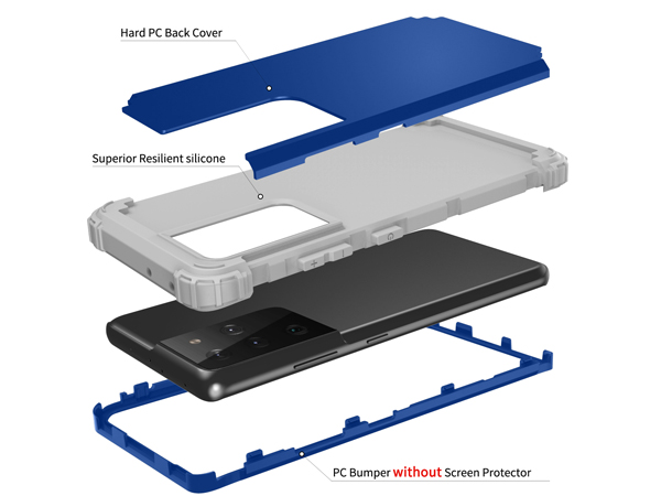 Defender Case for the Samsung Galaxy S21 Ultra - Navy