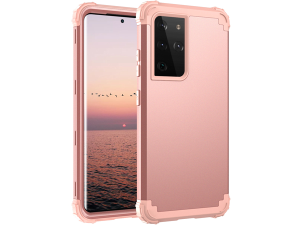 Defender Case for the Samsung Galaxy S21 Ultra - Pink Impact Case