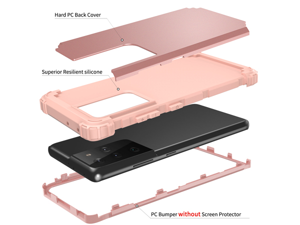 Defender Case for the Samsung Galaxy S21 Ultra - Pink