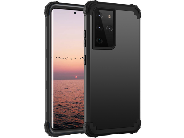 Defender Case for the Samsung Galaxy S21 Ultra - Black Impact Case