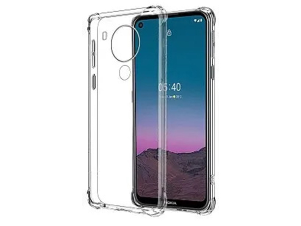 Gel Case with Bumper Edges for Nokia 5.4 - Clear Soft Cover