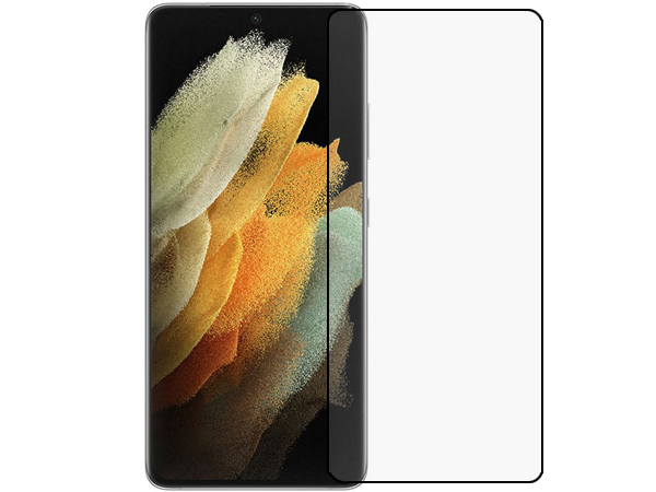 3D Full Coverage Tempered Glass Screen Protector for Samsung Galaxy S21 - Black Screen Protector