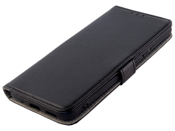 Synthetic Leather Wallet Case with Stand for Nokia 5.4 - Black