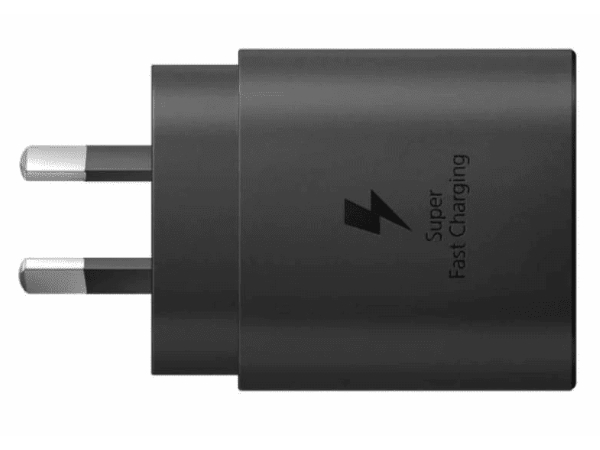 Genuine Samsung 25W USB-C Super Fast Charger with USB-C to USB-C cable - Black AC Wall Charger