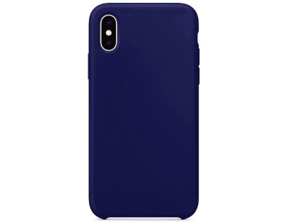 Silicone Case for Apple iPhone Xs - Navy Blue