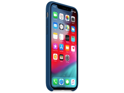 Silicone Case for Apple iPhone Xs - Navy Blue