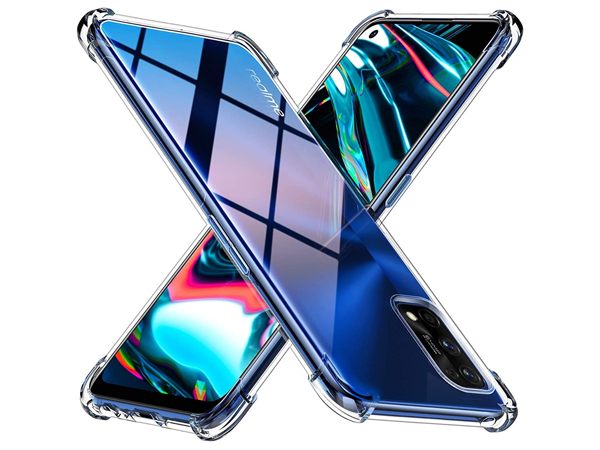 Gel Case with Bumper Edges for OPPO Realme 7 5G - Clear Soft Cover