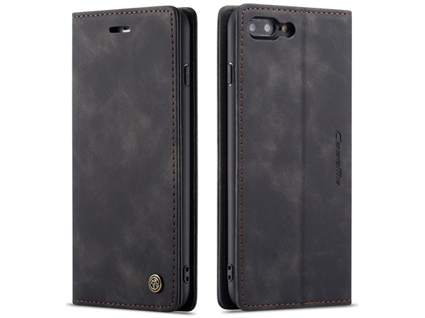 CaseMe Slim Synthetic Leather Wallet Case with Stand for iPhone 6 Plus/6s Plus - Charcoal