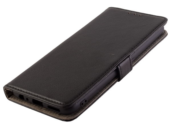 Synthetic Leather Wallet Case with Stand for Realme 7 5G - Black