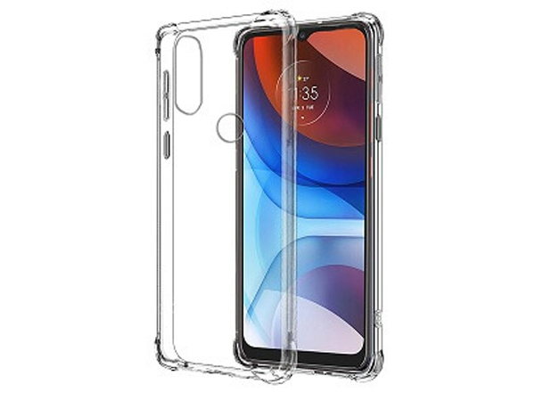 Gel Case with Bumper Edges for Motorola Moto E7 Power - Clear Soft Cover