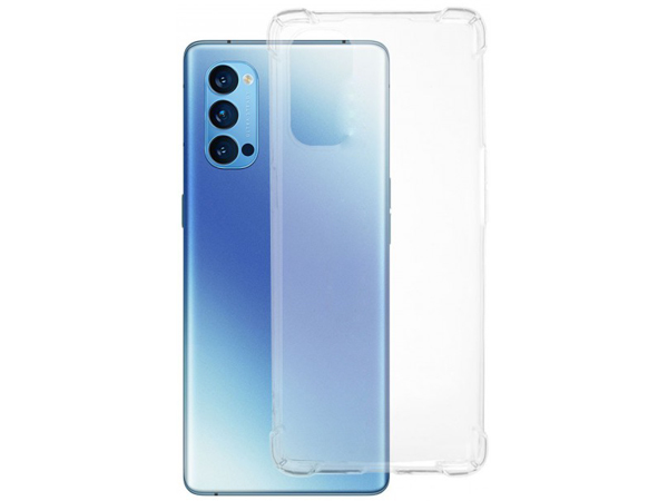 Gel Case with Bumper Edges for OPPO Find X3 Lite 5G - Clear Soft Cover