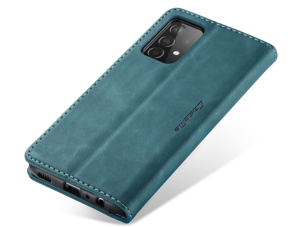 CaseMe Slim Synthetic Leather Wallet Case with Stand for Samsung Galaxy A52s/A52 - Teal