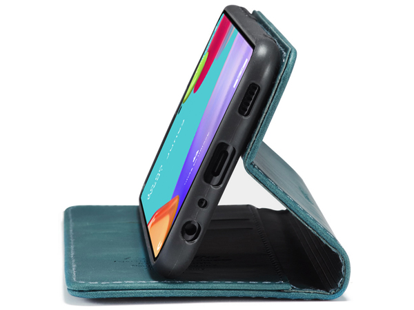 CaseMe Slim Synthetic Leather Wallet Case with Stand for Samsung Galaxy A32 5G - Teal