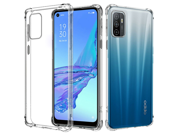 Gel Case with Bumper Edges for OPPO A54 5G - Clear Soft Cover