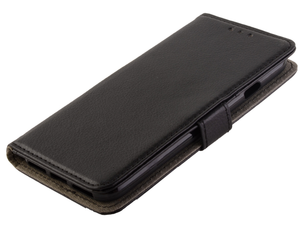 Synthetic Leather Wallet Case with Stand for iPhone 8/7 - Black
