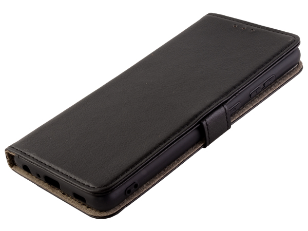 Synthetic Leather Wallet Case with Stand for Samsung Galaxy A72 - Black