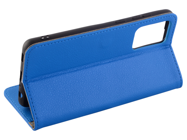 Synthetic Leather Wallet Case with Stand for Samsung Galaxy A72 - Blue