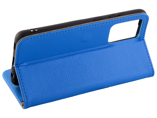 Synthetic Leather Wallet Case with Stand for Samsung Galaxy A52s/A52 - Blue