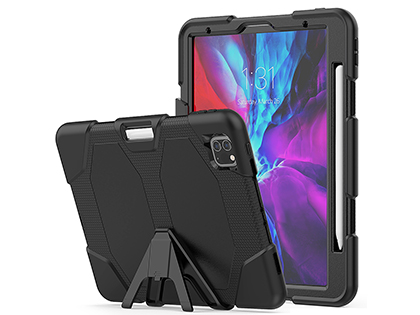 Rugged Case with pen holder for Apple iPad Pro 11 3rd Gen (2021) - Classic Black Impact Case