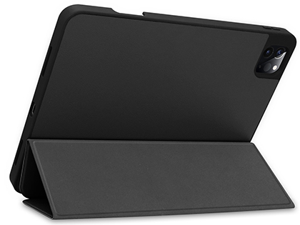 Premium Slim Synthetic Leather Flip Case with Stand for iPad Pro 11 3rd Gen (2021) - Black